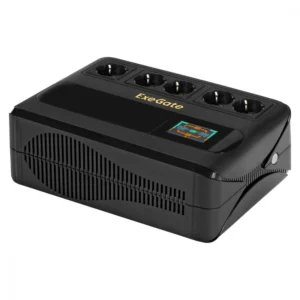 Источник бесперебойного питания ExeGate NEO Smart BU-800.LCD.AVR.5SH EX295685RUS Линейно-интерактивные, Напольный (Tower), 800 ВА, 480 Вт