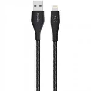 Кабель интерфейсный Belkin DuraTech Black (1.2 м) F8J236BT04-BLK USB Type A - Lightning (8pin)