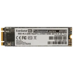 Жесткий диск ExeGate NextPro UV500TS480 EX280466RUS SSD (твердотельные), 480 ГБ, M.2, SATA