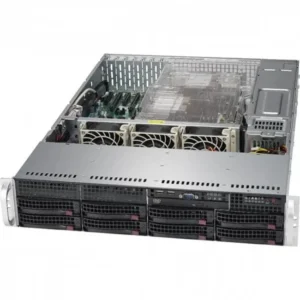 Сервер Supermicro CSE-825TQC-R1K03B/H13SSL-N 2U825H13-002 2U Rack, EPYC 9135, 3650 МГц, 16, 64, 1 x 64 ГБ, LFF 3.5", 8, 2x 960 ГБ