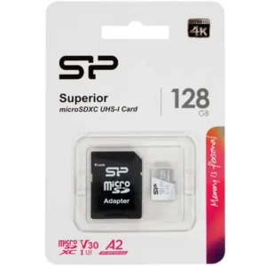 Флеш (Flash) карты Silicon Power Superior microSDXC 128 ГБ [SP128GBSTXDA2V20SP] 128 ГБ
