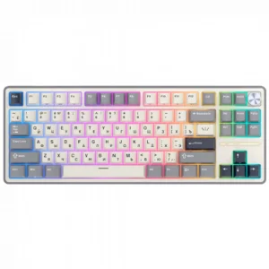 Клавиатура Royal Kludge R87 Pro Half Grey (Cream Switch) 6977576550434 Проводная, USB