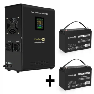 Источник бесперебойного питания ExeGate EX296002RUS + батарея 100Aч EX282985RUS 2шт EX296623RUS Линейно-интерактивные, 2500 ВА, 1800 Вт