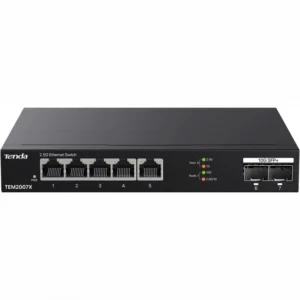Коммутатор TENDA TEM2007X 2.5 GBase-T (2500 мбит/с), 2 SFP порта