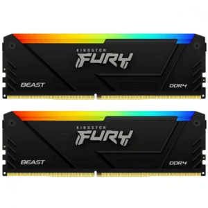 ОЗУ Kingston Fury Beast RGB KF436C17BB2AK2/16 DIMM, DDR4, 16 Гб, 3600 МГц