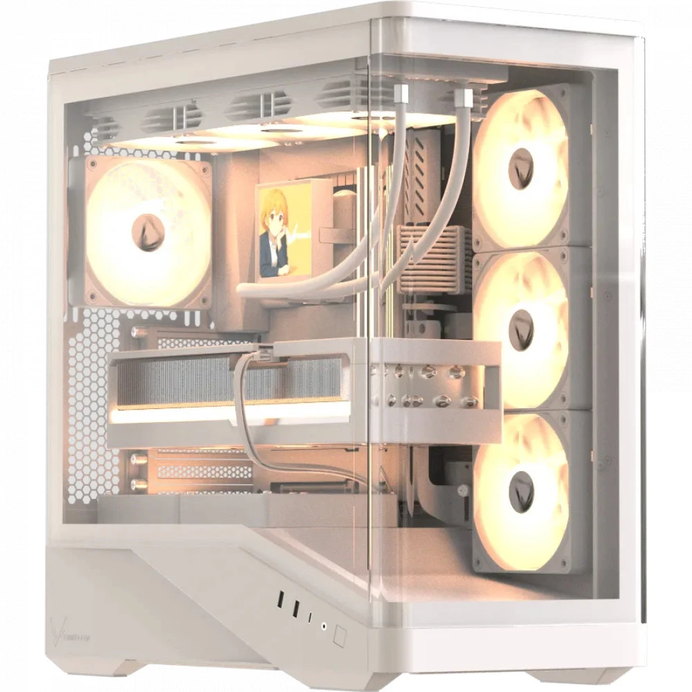 Корпус Formula Crystal U9 PA White Игровые, Mid-Tower