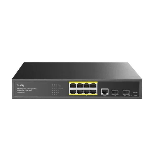 Коммутатор CUDY GS2008PS2 1000 Base-T (1000 мбит/с), 2 SFP порта