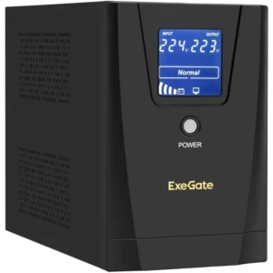 Источник бесперебойного питания ExeGate SpecialPro Smart LLB-1500 EP285501RUS Линейно-интерактивные, Напольный (Tower), 1500 ВА, 950 Вт