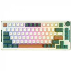 Клавиатура Royal Kludge RK-H81 White/Green (Sky Cyan Switch) 6935280824128 Беспроводная, Bluetooth