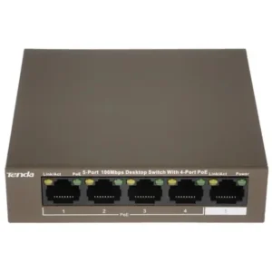Коммутатор TENDA F1105P-4-63W 1000 Base-T (1000 мбит/с)