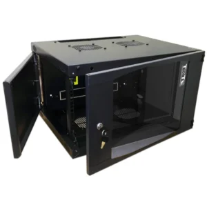 Серверный шкаф LANMASTER Шкаф настенный Next, 18U 550x600, стеклянная дверь, черный TWT-CBWNG-18U-6x6-BK