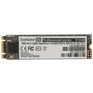 Жесткий диск ExeGate NextPro+ UV500TS512 EX280473RUS SSD (твердотельные), 512 ГБ, M.2, SATA