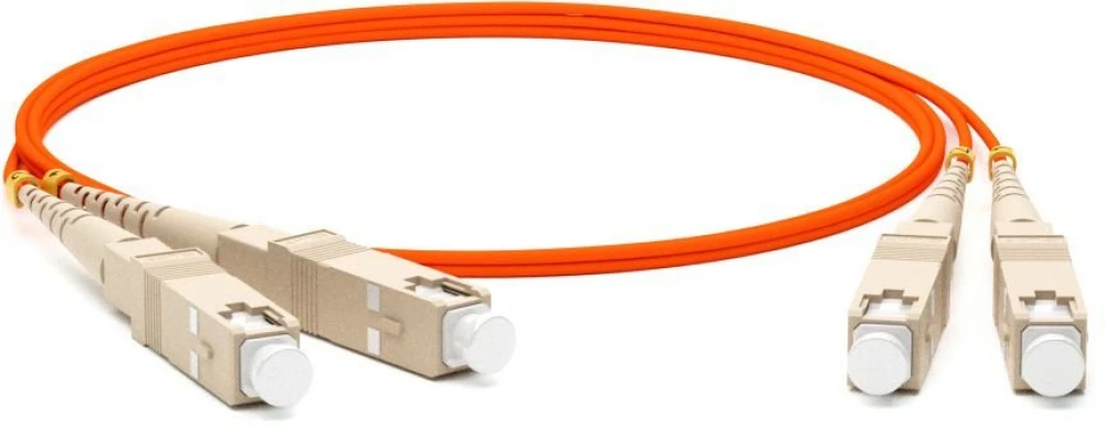 Оптический патч-корд Hyperline FC-D3-50-SC/PR-SC/PR-H-2M-LSZH-OR