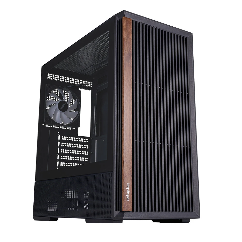 Корпус 1STPLAYER WD7 Black WD7-BK-4FA7-2FA7R Игровые, Mid-Tower