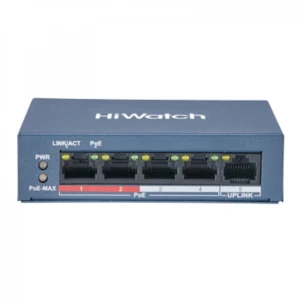 Коммутатор Hikvision DS-S504GP 1000 Base-T (1000 мбит/с)