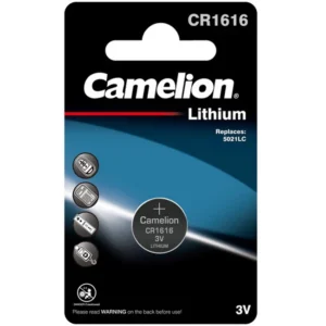 Батарейка CAMELION CR1616-BP1 lithium 3V 1pc pack