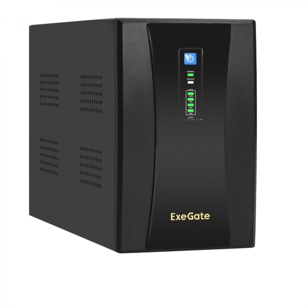 Источник бесперебойного питания ExeGate SpecialPro UNB-2000.LED.AVR.4C13.RJ.USB EX292608RUS Линейно-интерактивные, Напольный (Tower), 2000 ВА, 1200 Вт