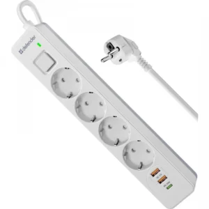 Распределитель питания Defender DFS-141 White 99433