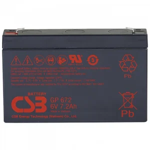 Сменные аккумуляторы АКБ для ИБП CSB GP672 GP672 CSB 6 В