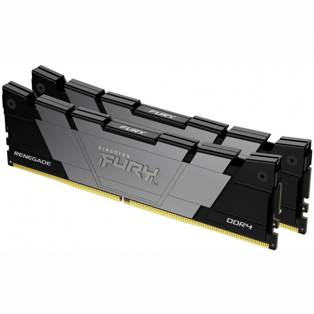 ОЗУ Kingston Fury Renegade Black KF436C18RB2K2/64 DIMM, DDR4, 64 Гб (2 х 32 Гб), 3600 МГц