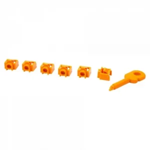 Инструмент для монтажа СКС LANMASTER Комплект заглушек порта RJ-45 LAN-SEC45-PL-SET-OR