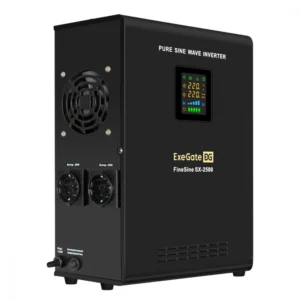 Источник бесперебойного питания ExeGate FineSine SX-2500.LCD.AVR.2SH EX296002RUS Линейно-интерактивные, Напольный (Tower), 2500 ВА, 1800 Вт