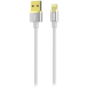Кабель интерфейсный OLMIO iPad/Phone/iPod OLMIO Deluxe 1m White 38849 USB Type A - Lightning (8pin)