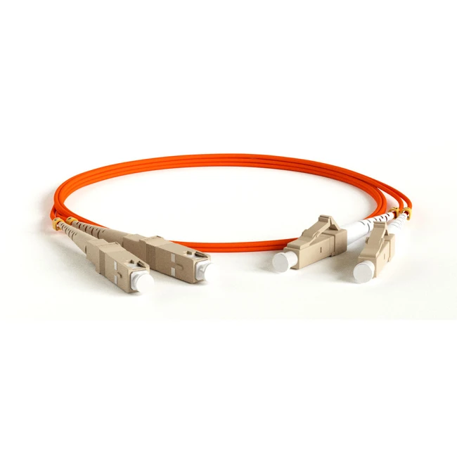 Оптический патч-корд Hyperline FC-D2-62-LC/PR-SC/PR-H-3M-LSZH-OR