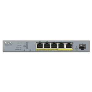 Коммутатор Zyxel GS1350-6HP-EU0101F 1000 Base-TX (1000 мбит/с), 1 SFP порт