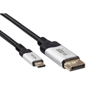 Кабель интерфейсный VCOM CU422VB-1.8 USB Type C - Display порт