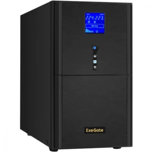 Источник бесперебойного питания ExeGate SineTower SN-3000.LCD.AVR.3SH.1C13.RJ.USB EX295984RUS Линейно-интерактивные, Напольный (Tower), 3000 ВА, 2400 Вт