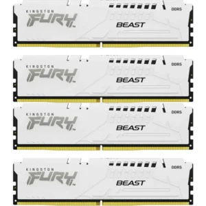 ОЗУ Kingston FURY Beast White XMP KF560C40BWK4-64 DIMM, DDR5, 64 Гб (4 х 16 Гб), 6000 МГц