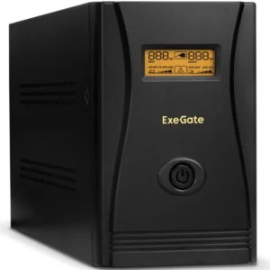 Источник бесперебойного питания ExeGate SpecialPro Smart LLB-1000 EP212519RUS Линейно-интерактивные, Напольный (Tower), 1000 ВА, 650 Вт