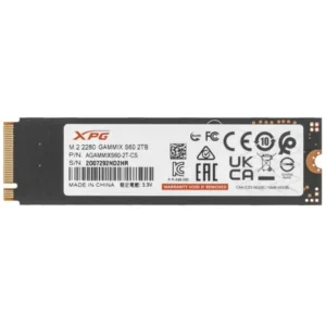 Жесткий диск ADATA XPG GAMMIX S60 BLADE AGAMMIXS60-2T-CS SSD (твердотельные), 2 ТБ, M.2, PCIe