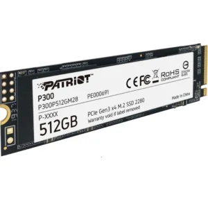Жесткий диск Patriot P300 P300P512GM28 SSD (твердотельные), 512 ГБ, M.2, PCIe