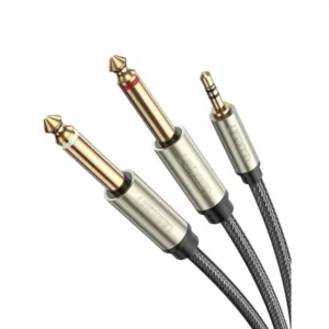 Кабель интерфейсный UGREEN AV126 10613 MINI JACK 3.5 (input) - JACK 6.3 (input) x2