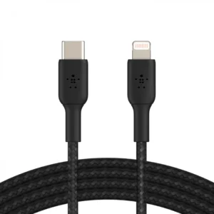Кабель интерфейсный Belkin BOOST CHARGE™ Lightning to USB-C Cable_Braided CAA004bt2MBK USB Type C - Lightning (8pin)