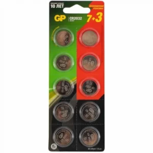 Батарейка GP Lithium Cell CR2032-7/3-2CR10 CR2032 15743