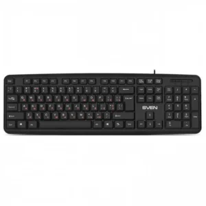 Клавиатура Sven KB-S230 чёрная (104кл, каб. 2м) SV-018399 Проводная, USB