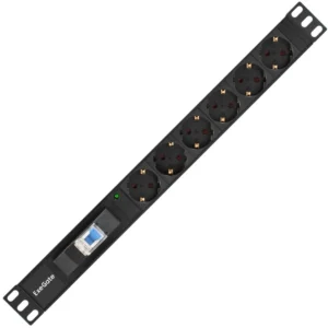Аксессуар для серверного шкафа ExeGate Блок розеток горизонтальный ServerPro (19", 1U, 6 Schuko) EX280835RUS