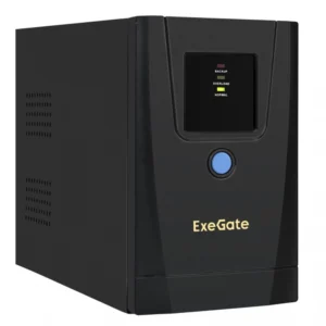 Источник бесперебойного питания ExeGate SpecialPro UNB-1000.LED.AVR.1SH.2C13.RJ.USB EX292782RUS Линейно-интерактивные, Напольный (Tower), 1000 ВА, 550 Вт