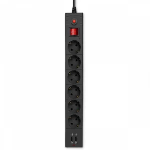 Распределитель питания Buro BU-SP5_USB_2A-B