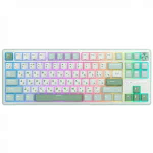Клавиатура Royal Kludge R87 Pro Sky Cyan (Brown Switch) 6977576550717 Проводная, USB