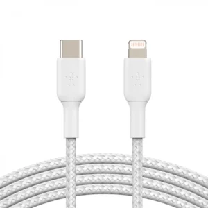 Кабель интерфейсный Belkin BOOST CHARGE™ Lightning to USB-C Cable_Braided CAA004bt2MWH USB Type C - Lightning (8pin)