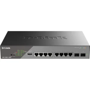 Коммутатор D-link DSS-200G-10MP DSS-200G-10MP/A1A 1000 Base-T (1000 мбит/с), 2 SFP порта