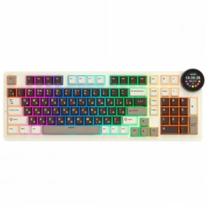 Клавиатура Royal Kludge N99 Mokko Grey (Beige Switch) 6935280828607 Беспроводная, Bluetooth
