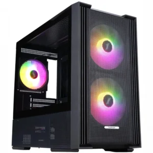 Корпус 1STPLAYER AU6 ARGB Black AU6-BK-2FA7-14-2FA7R-1FA7 Игровые, Mini-Tower