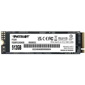 Жесткий диск Patriot P320 P320P512GM28 SSD (твердотельные), 512 ГБ, M.2, PCIe