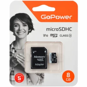 Флеш (Flash) карты GoPower 00-00025673 8 ГБ