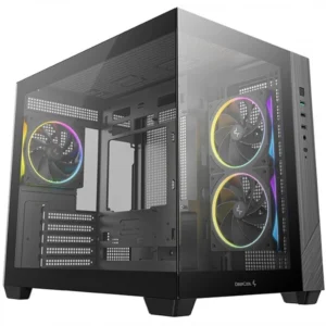 Корпус Deepcool CG330 3F Black R-CG330-BKNGM3-G Игровые, Mini-Tower